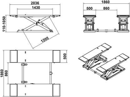 Electric Auto Car Lift