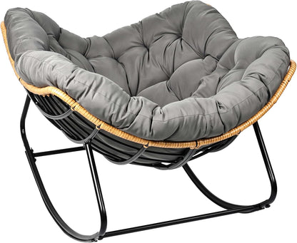 Oversized Egg-Shaped Rocking Recliner Chair